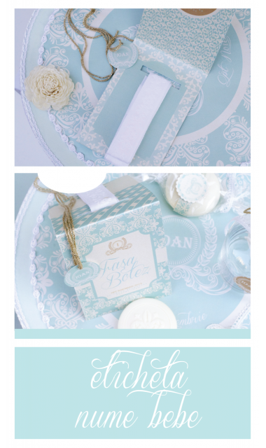 Trusou de botez brodat pentru baieti clasic elegant, Baroque 2